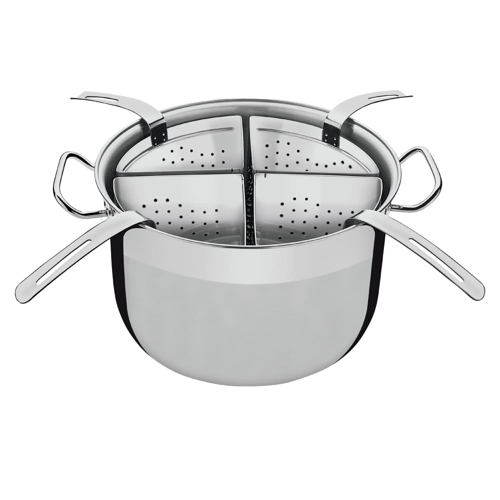 Cozi-pasta Tramontina Professional 4 Recipientes Inox - 5 Peças
