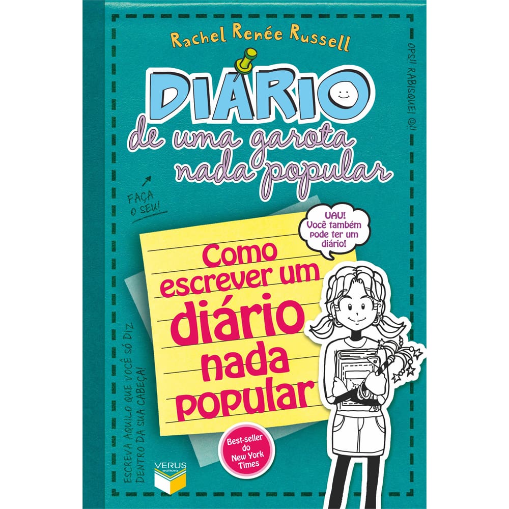 Livro - Diário de Uma Garota Nada Popular - Como Escrever um Diário Nada Popular - Volume 3 ½ - Rachel Renée Russell