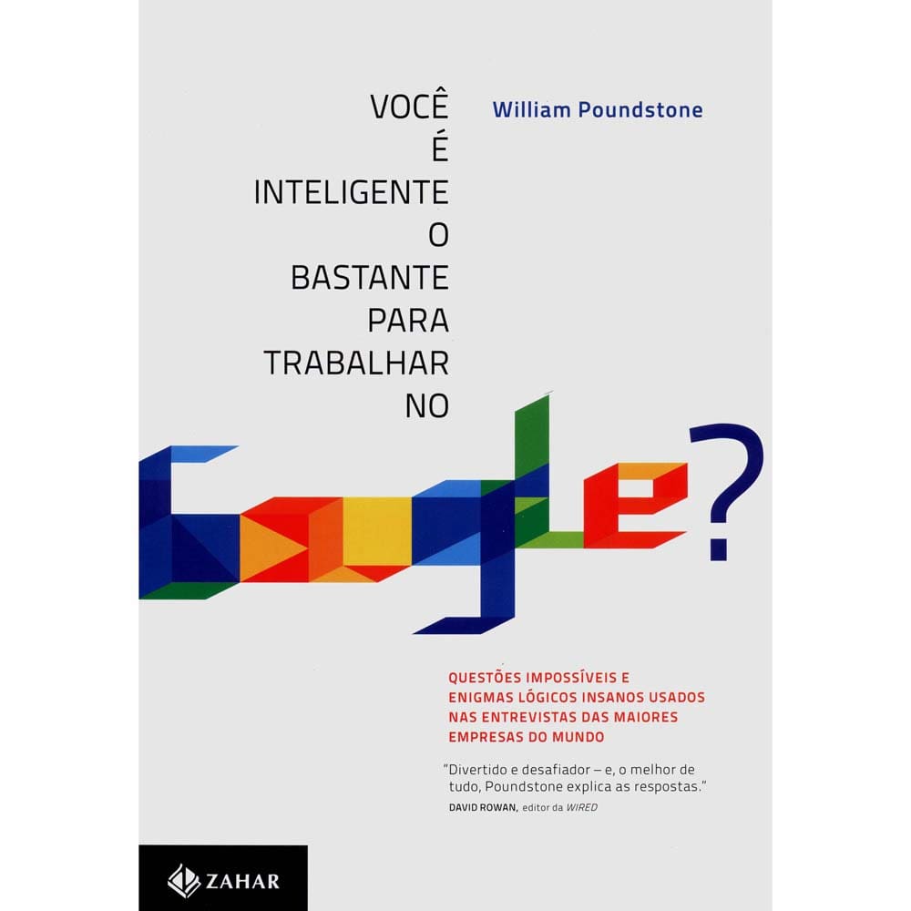 Livro - Você é Inteligente o Bastante Para Trabalhar no Google? William Poundstone