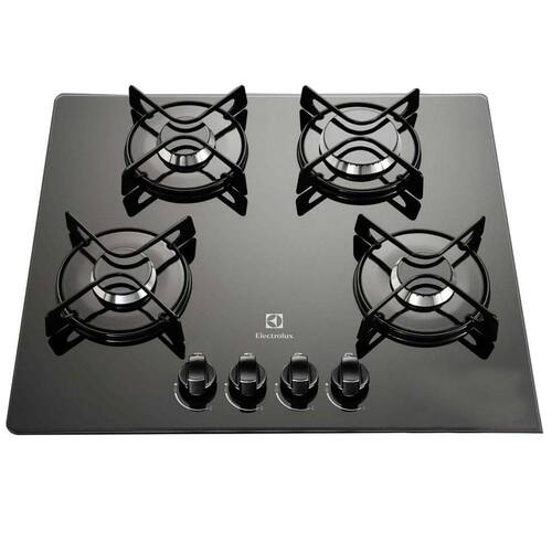 Cooktop a Gás 4 Bocas Electrolux GC60V com Acendimento Superautomático, Queimadores Selados e Grades Individuais - Bivolt - Preto Menor preço em Cooktop a Gás 4 Bocas Electrolux GC60V com Acendimento Superautomático, Queimadores Selados e Grades Individuais - Bivolt - Preto