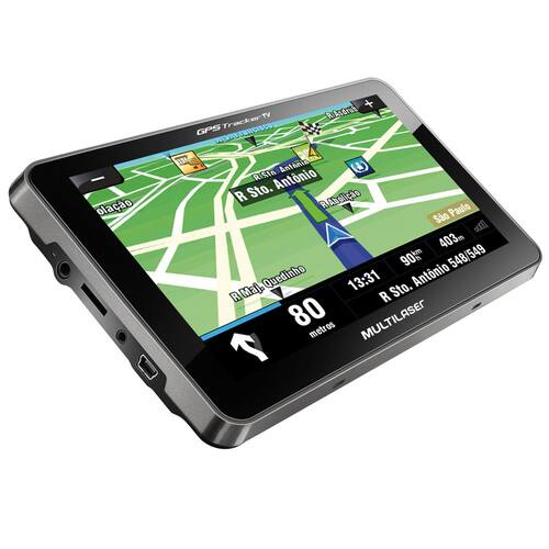 imagem-Navegador GPS Multilaser Tracker 2 GP015 com Tela Touch Screen de 7", Alerta de Radares e TV Digital - Preto
