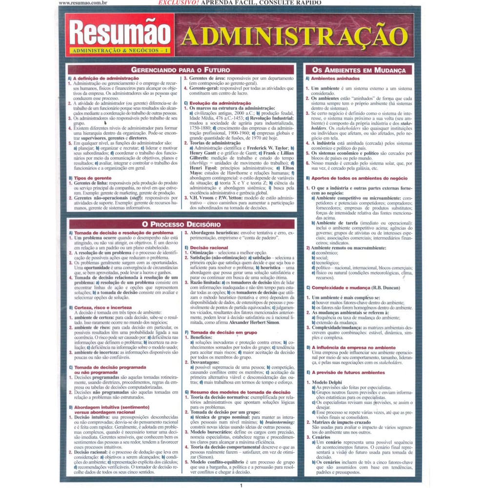 Livro - Resumão - Administração - Robert Murdick