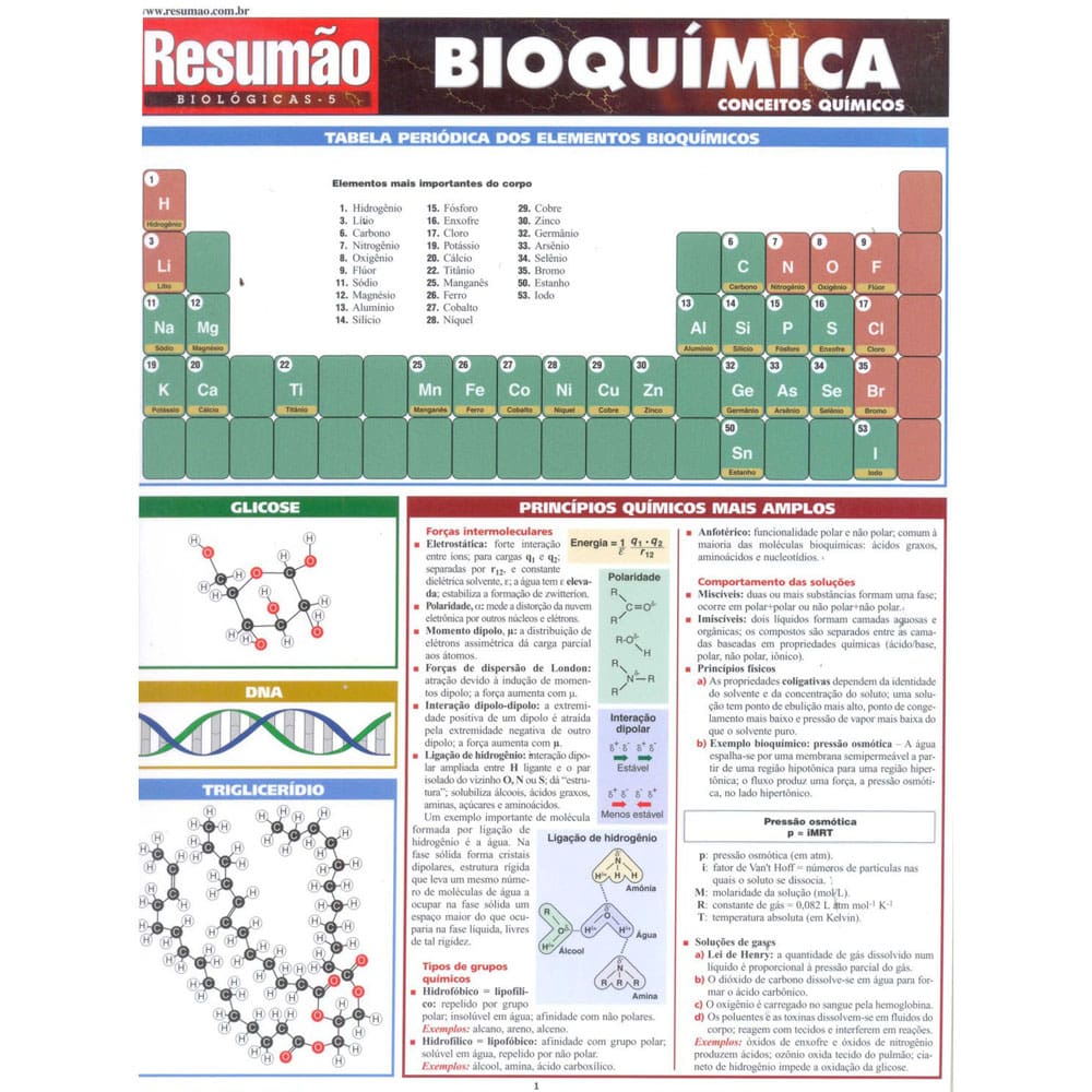 Livro - Resumão Biológicas 5 - Bioquímica: Conceitos Químicos - Mark Jackson