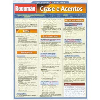 Livro - Resumão - Crase e Acentos - Eduardo Martins