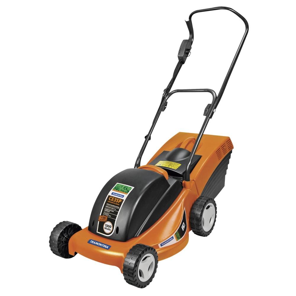 Cortador de Grama Elétrico Tramontina CE35P 1.300W - Laranja e Preto