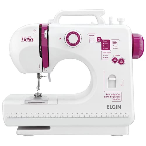 Máquina de Costura Elgin Bella BL1200 Bivolt – Branca Menor preço em Máquina de Costura Elgin Bella BL1200 Bivolt – Branca