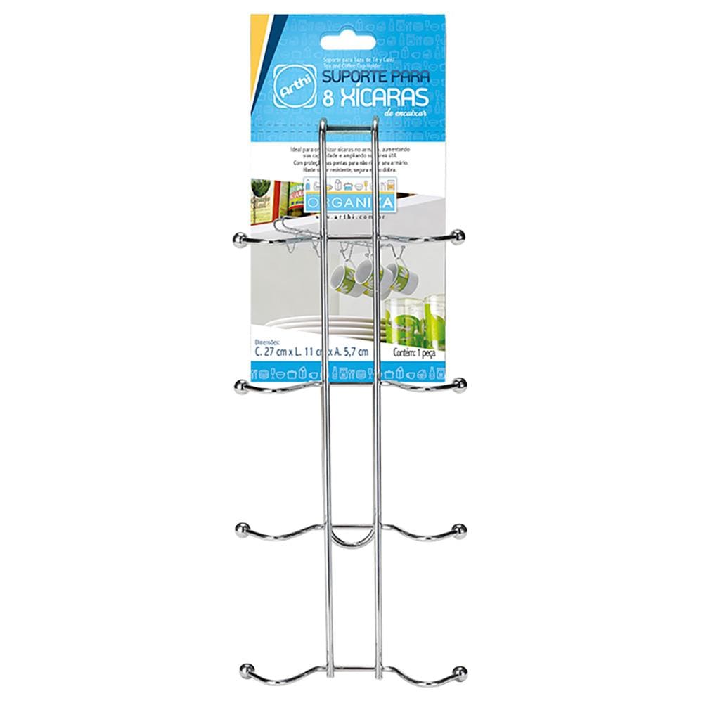 Suporte de Encaixar para Xícaras Arthi 1630 - Cromado