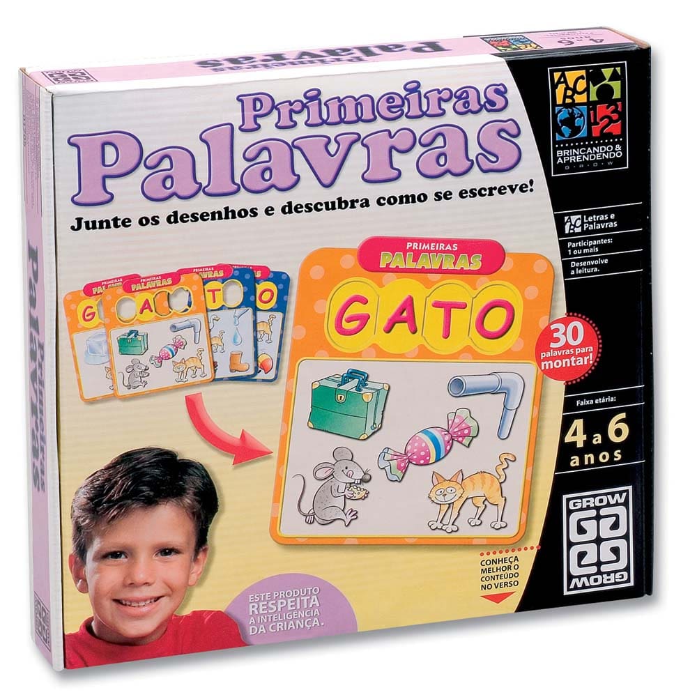 Jogo Primeiras Palavras - Grow - Xickos Brinquedos