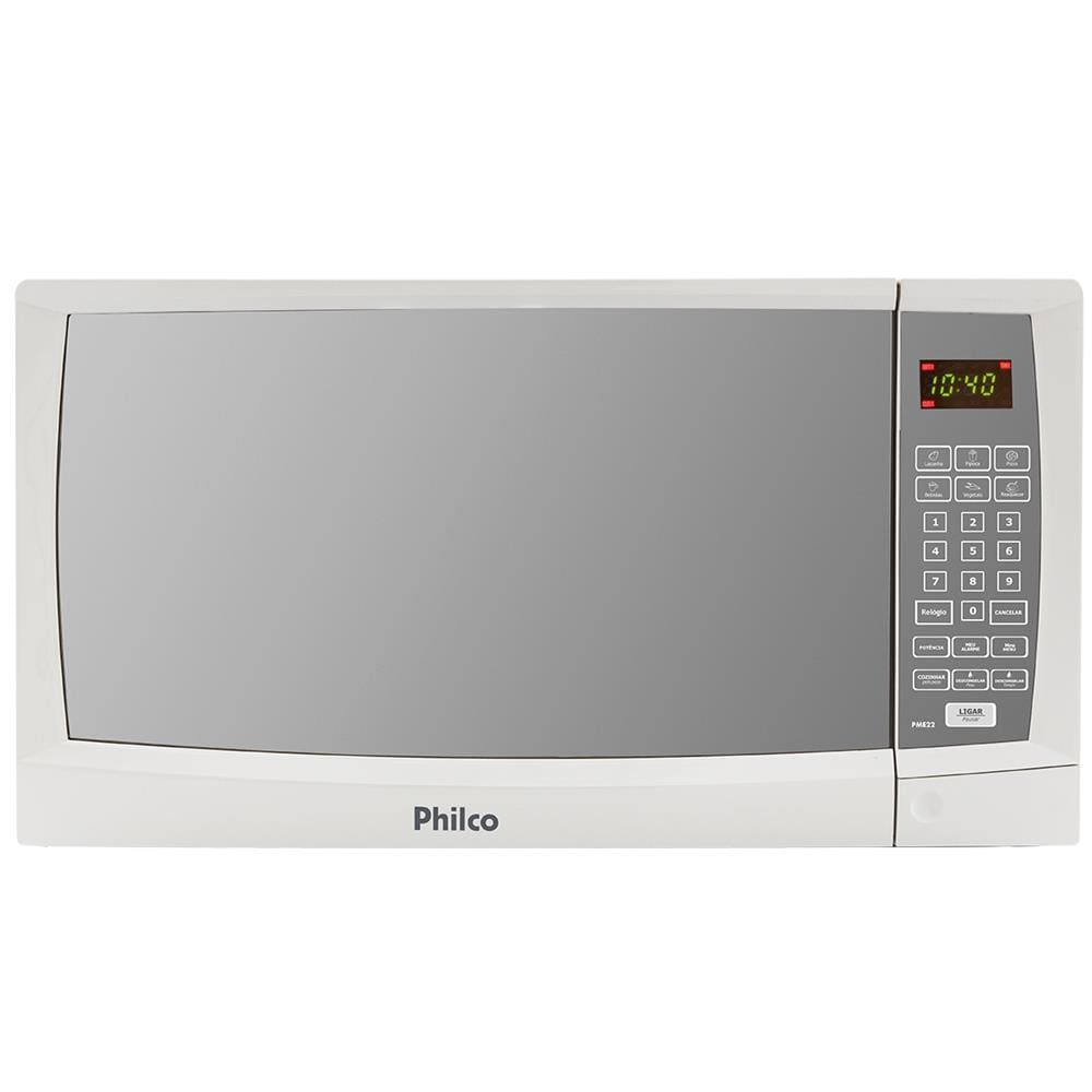 Forno de micro-ondas Philco PME22 com Porta Espelhada e Timer - 20L