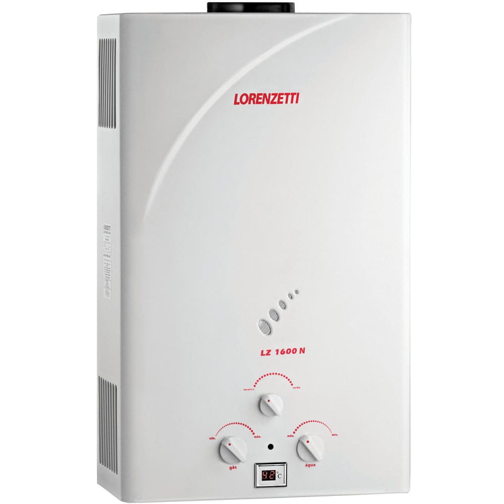 Aquecedor de Água a Gás Lorenzetti LZ 1600N Por Exaustão Natural - GLP