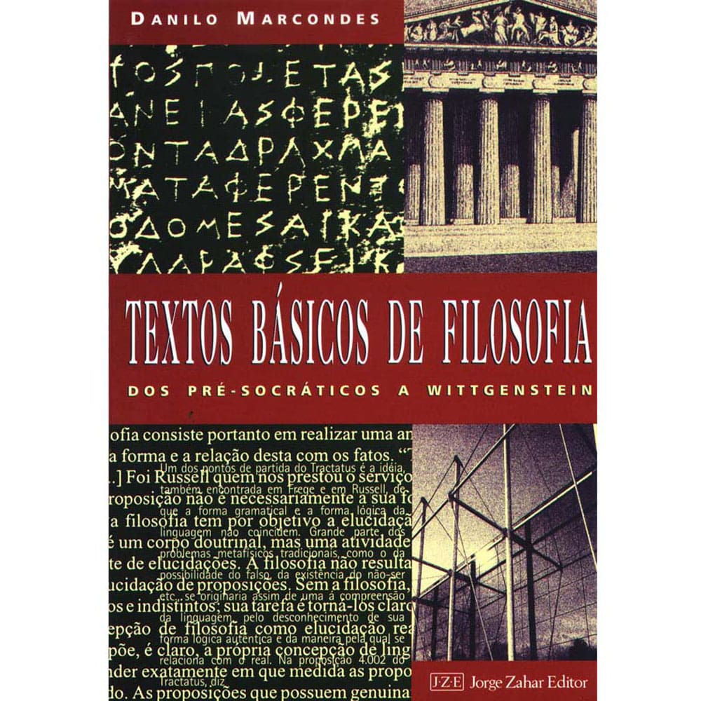Livro - Textos Básicos de Filosofia: dos Pré-Socráticos a Wittgenstein