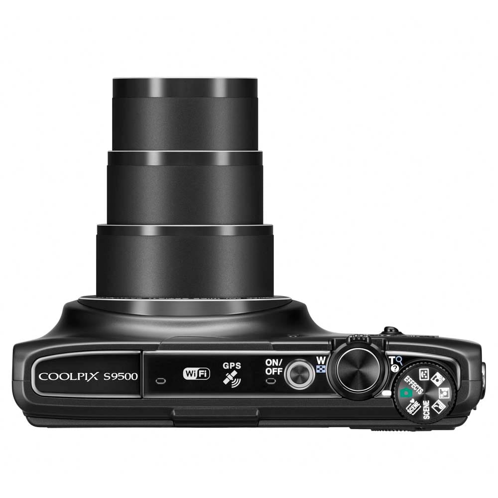 Câmera Digital Nikon Coolpix S9500 Preta | Extra