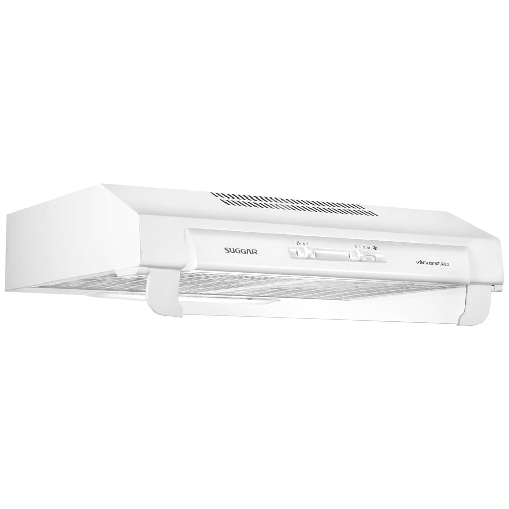 Depurador de Ar Suggar Vênus Biturbo Branco com 3 Velocidades - 60 cm