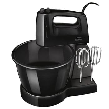 Batedeira Philips Walita RI7000 com 3 Velocidades, Tigela de 3,9L e 250W de Potência – Preta