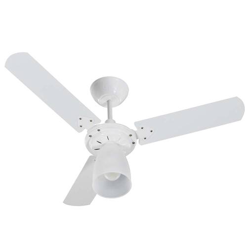 imagem-Ventilador de Teto Tron Marbella com 3 Velocidades, Lustre e Função Exaustão – Branco - 220v