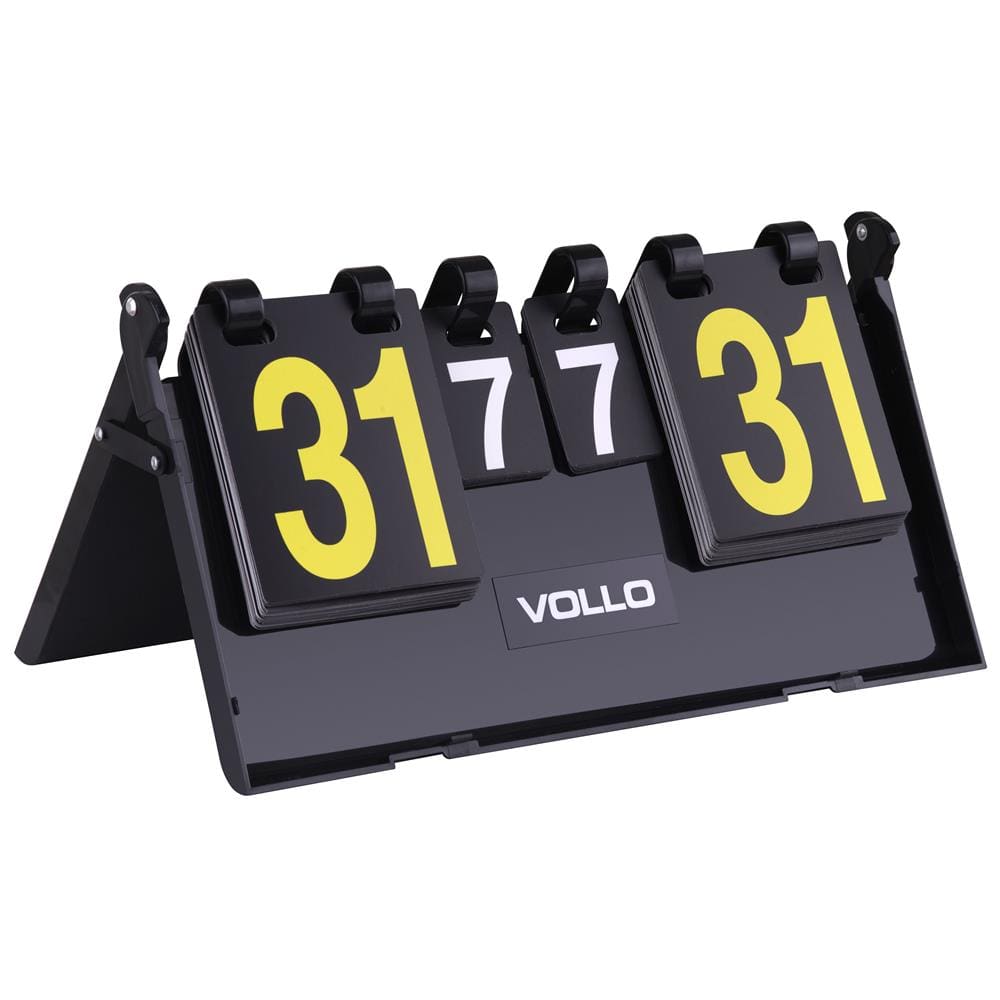 Placar Vollo Sports em PVC com 31 Pontos 7 Sets Rígido – Preto