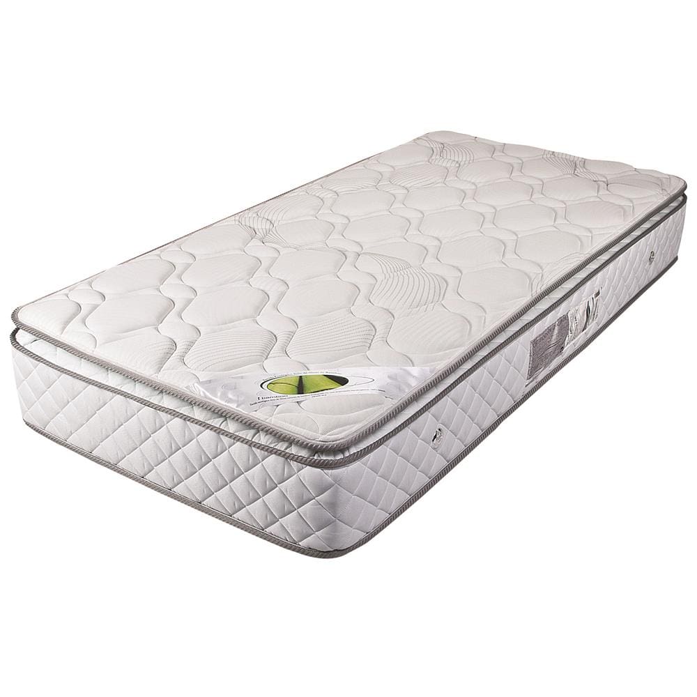 Colchão Solteiro Luckspuma Montreal Spring com Pillow Top e Molas Bonnel -  25 x 88 x 188 cm | Extra