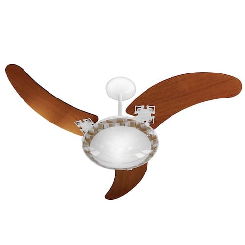 imagem-Ventilador de Teto Venti-Delta Ventus com Lustre e 3 Velocidades – Branco - 220v