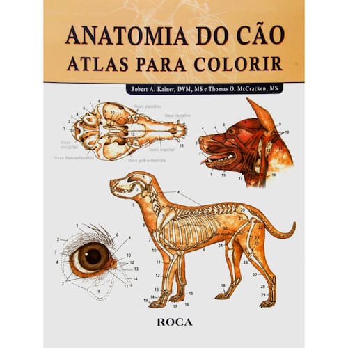imagem-Livro - Anatomia do Cão: Atlas para Colorir - Robert A. Kainer; Thomas O. McCracken