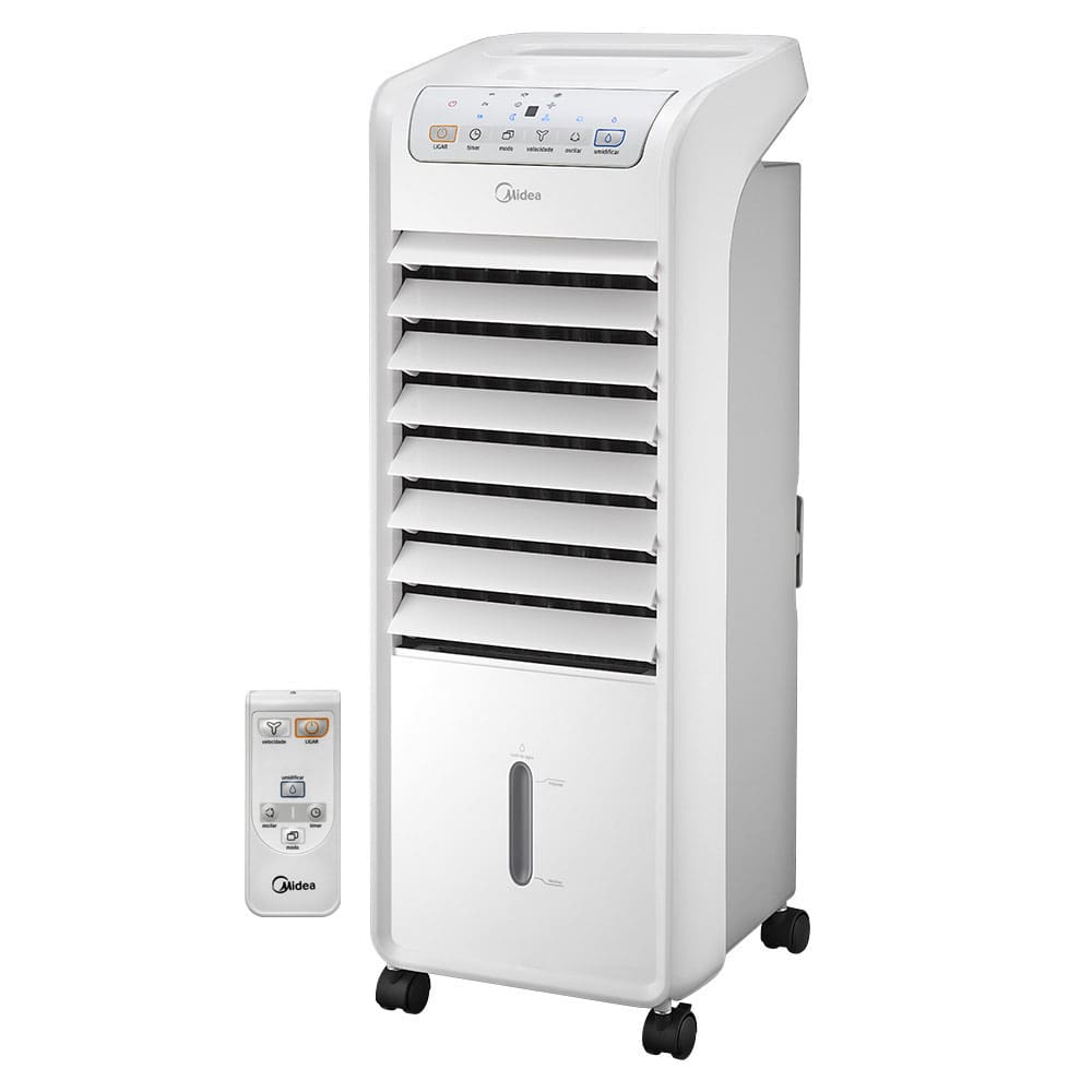 Climatizador de Ar Midea Liva Frio com Controle Remoto - Branco/Cinza