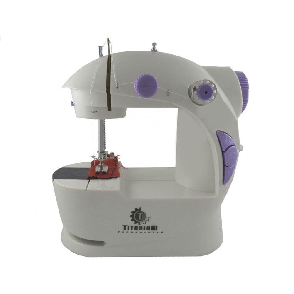 Mini máquina de costura portatil Bivolt Automática