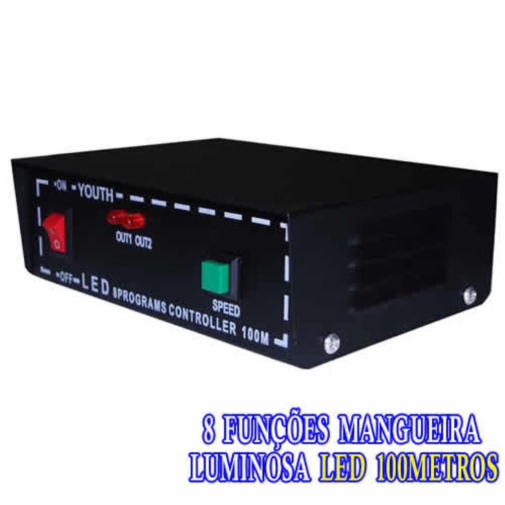 Controle Sequencial Mangueira Luminosa Led 100 Metros Cod 1228