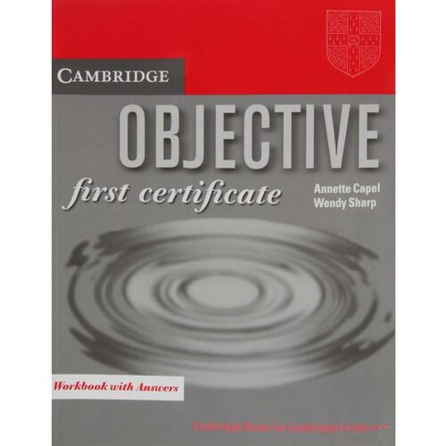 imagem-Livro - Objective: First Certificate - Workbook With Answers - Annette Capel