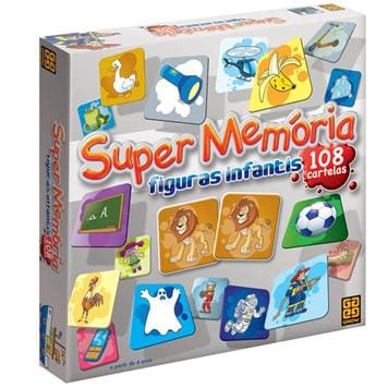 Jogo de Memória Grow Super Memória Figuras Infantis 02646