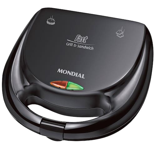 Sanduicheira Fast Grill e Sandwich Mondial S-12 750W - Preta é ruim? Sanduicheira Fast Grill e Sandwich Mondial S-12 750W - Preta é boa?