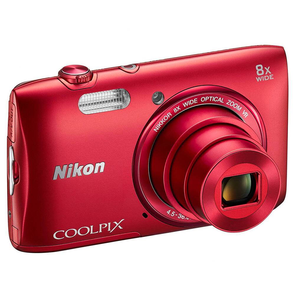 ニコン COOLPIX S3600 8倍ズーム Câmera Digital Nikon Coolpix S3600 Vermelha | Extra