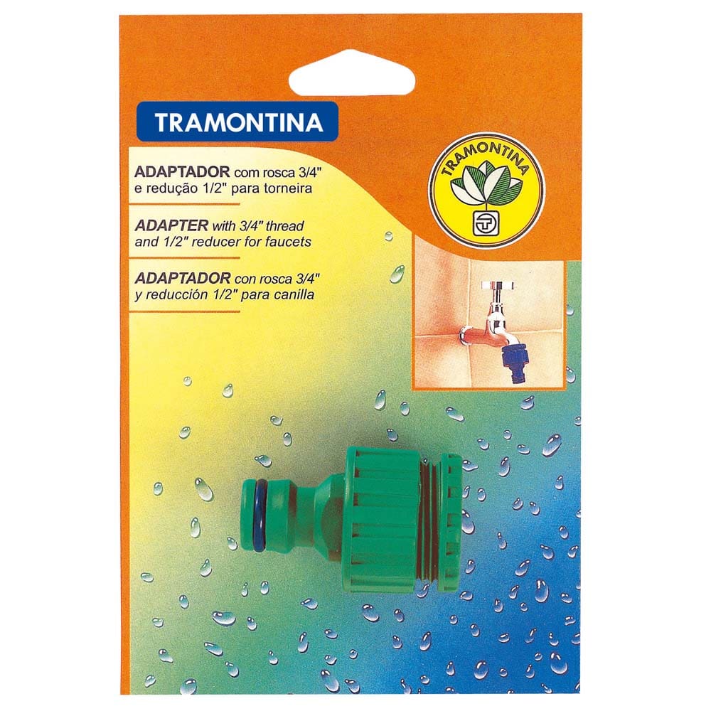 Adaptador Tramontina c/ Rosca de 3/4” e Redução de 1/2”