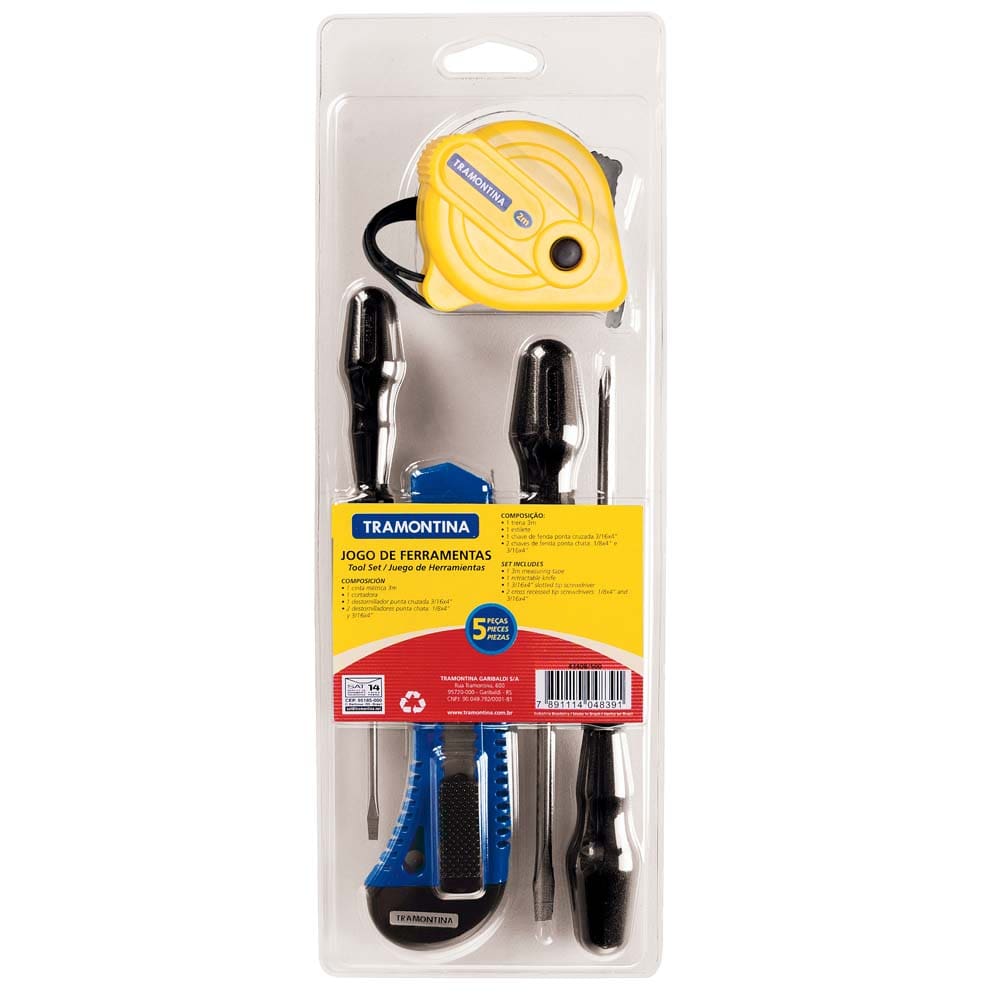 Jogo de Ferramentas Tramontina - 5 Peças