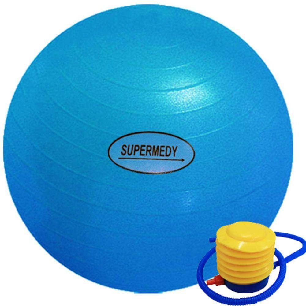 Bola De Ginastica 65cm c/ Bomba para Inflar Supermedy