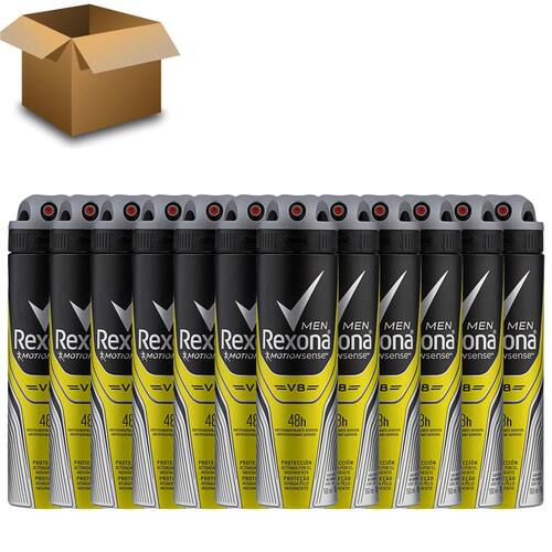 Desodorante Antitranspirante Aerosol Rexona Men V8 150ml - 12 Unidades Menor preço em Desodorante Antitranspirante Aerosol Rexona Men V8 150ml - 12 Unidades