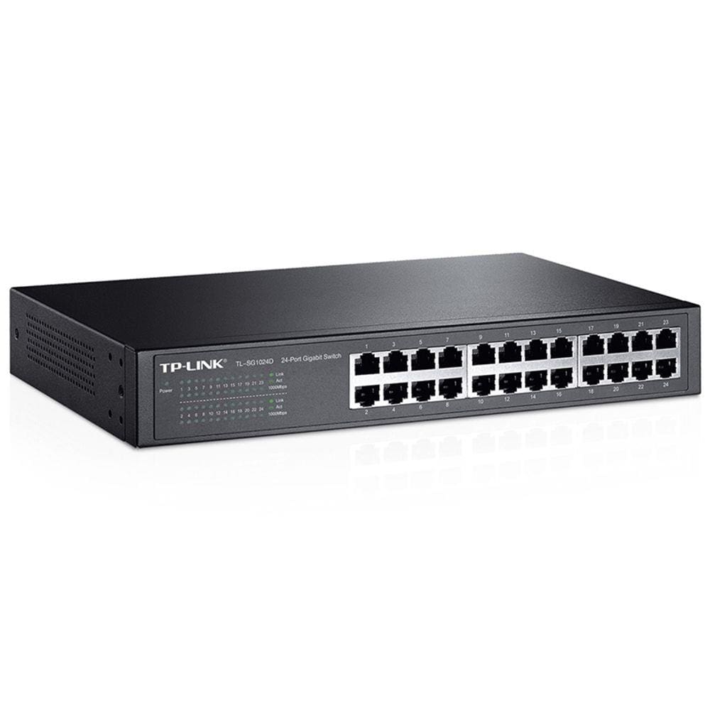 Switch Gigabit 24 Portas 10/100/1000Mbps Tl-Sg1024d Tp-Link