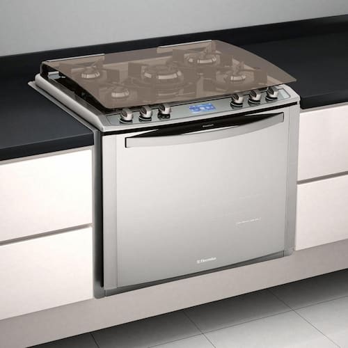 imagem-Fogão de Embutir Electrolux 5 Bocas i.Kitchen 76EIX c/ Grill, Timer e Painel Touch Screen - Inox - 110v 