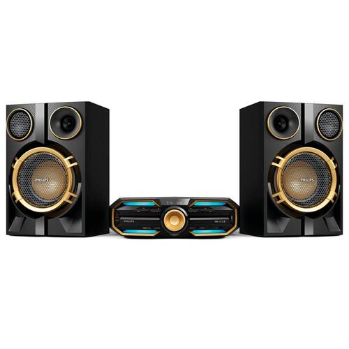 imagem-Mini System Hi-Fi Philips FX50X/78 com MP3, Entrada USB, Bluetooth, NFC, Amplificador Duplo e Ripping – 1.000 W