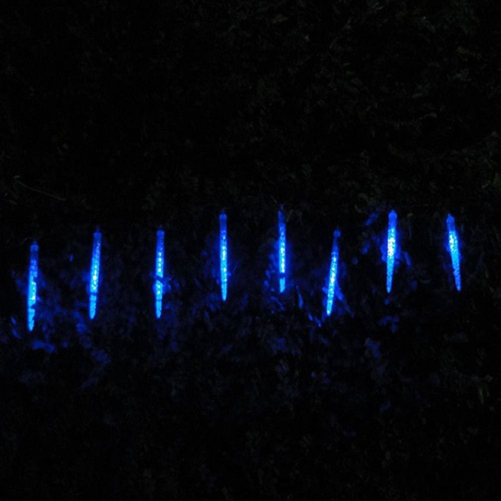 Pisca Led Turbo Azul 8 Tubos 23cm 80 Leds 1327