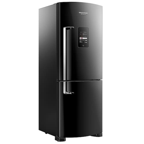 imagem-Refrigerador Brastemp Side Inverse BRE50NE Frost Free com Controle Eletrônico Black - 422L - 110V 