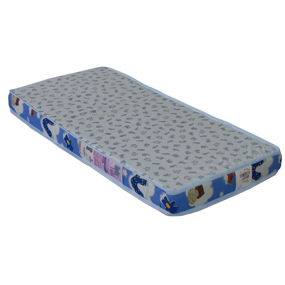Colchão para Berço Ortobom Physical Baby com Espuma Selada D18 10 x 60 x 130 cm - Azul