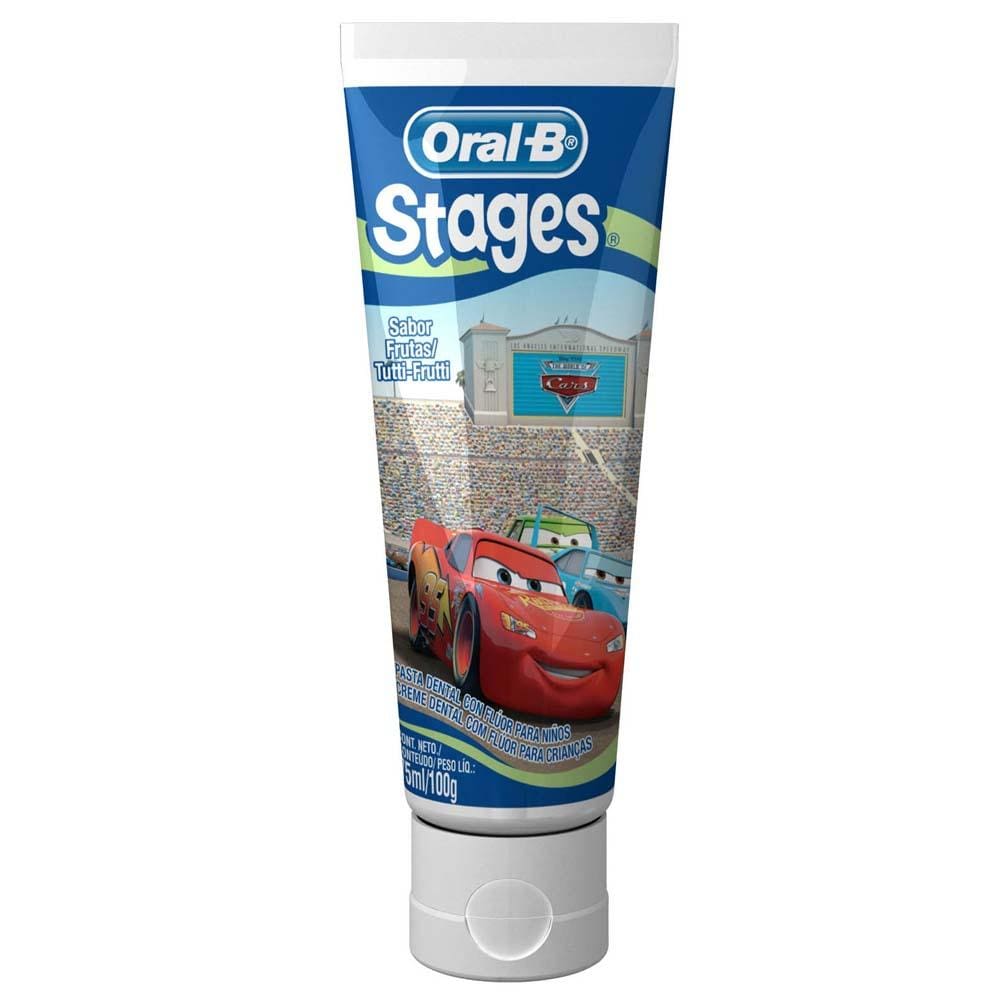 Pasta de Dente Infantil Oral-B Stages Carros - 100g