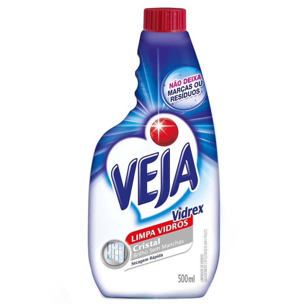 Refil para Limpador de Vidros Vidrex Cristal - 500ml
