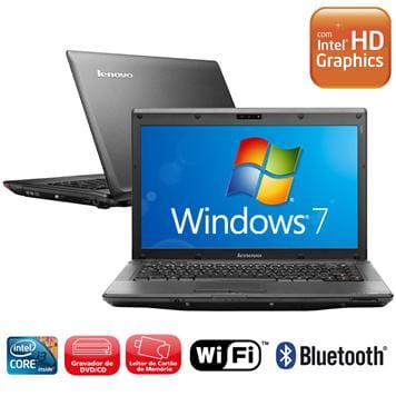 Notebook Lenovo G460 com Intel® Core™ i3-370M, | Extra
