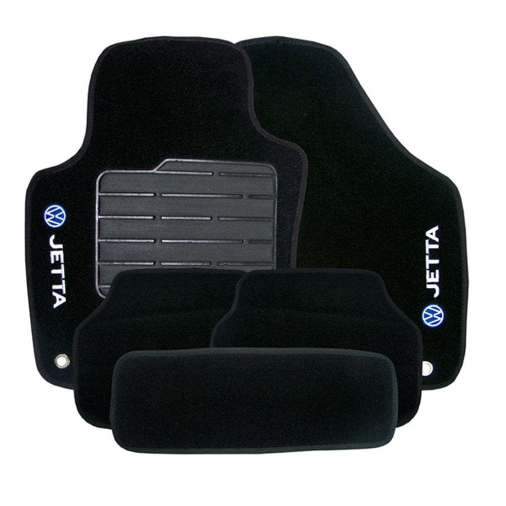 Tapete Carpete Jetta 2011 2012 2013 Preto 4 Peças