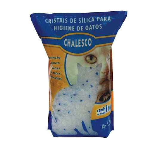 Areia Sílica p/ Gatos 1,8kg Chalesco Menor preço em Areia Sílica p/ Gatos 1,8kg Chalesco