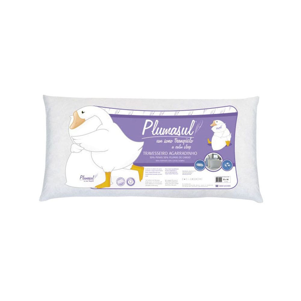 Travesseiro Penas e Plumas de Ganso Plumasul Agarradinho - 50% Penas e 50% Plumas de Ganso