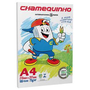 Papel Sulfite Chamequinho Branco A4 100 Folhas CEQ075C Menor preço em Papel Sulfite Chamequinho Branco A4 100 Folhas CEQ075C