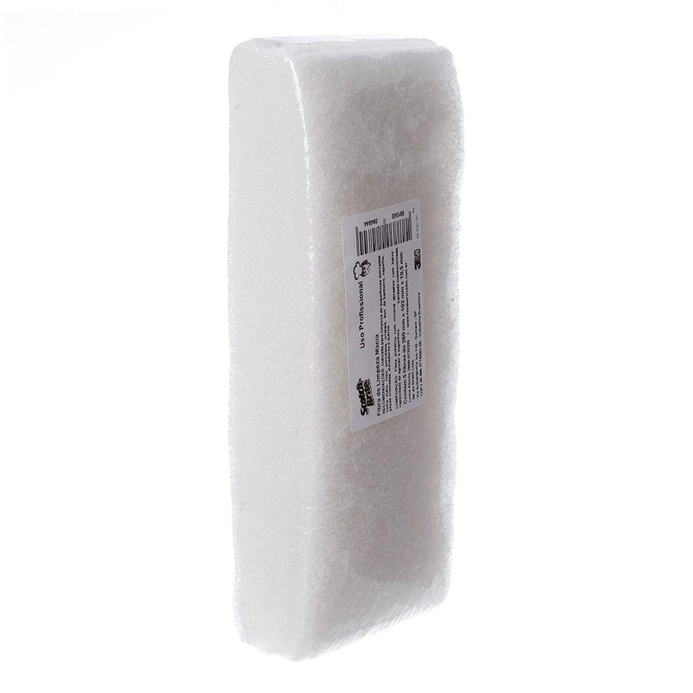 Fibra Multiuso Macia Branca com 5 Unidades Scotch-Brite (3M)