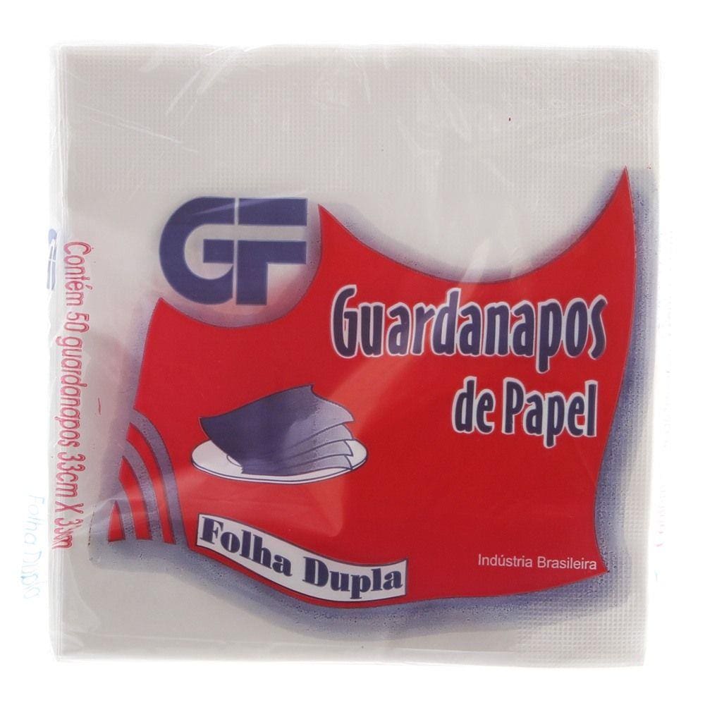 Guardanapo de Papel Folha Dupla 33 X 33cm Pacote com 50 Unidades Gf