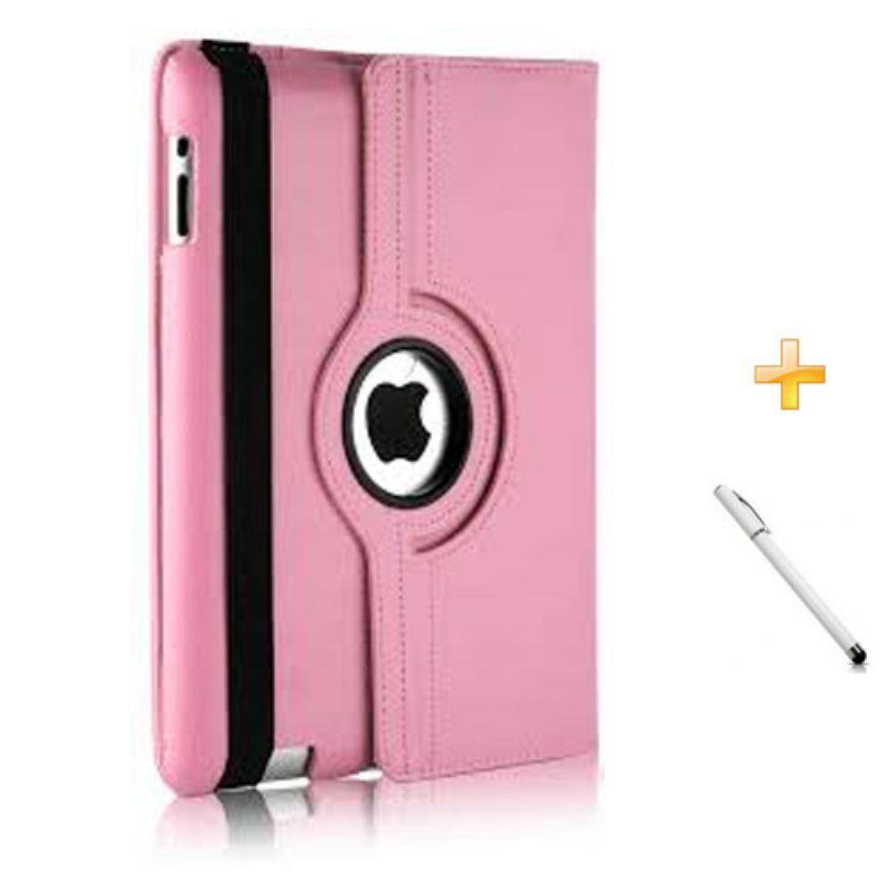 Capa Case Para iPad Air 2 Apple Giratória 360º / Caneta Touch (Rosa) | Extra